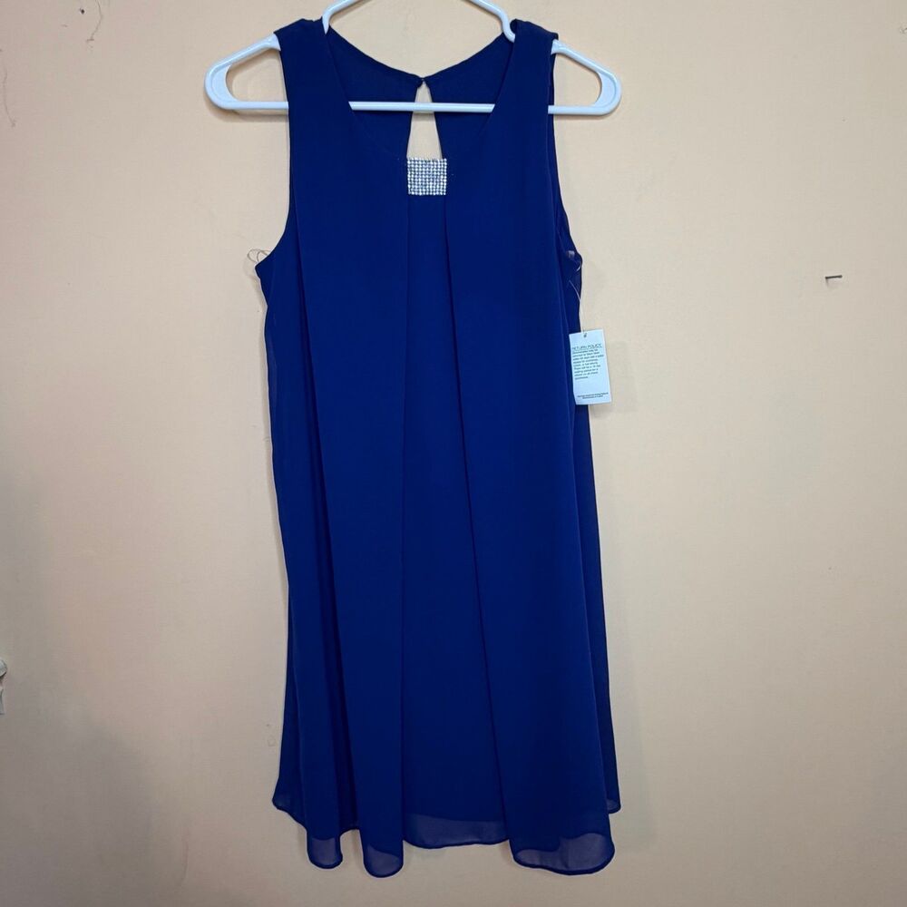 NWT S. Levine blue shift cocktail dress size 6